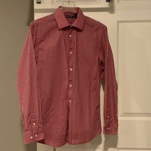 Michael Kors Kids Red Checkered Button Down Shirt